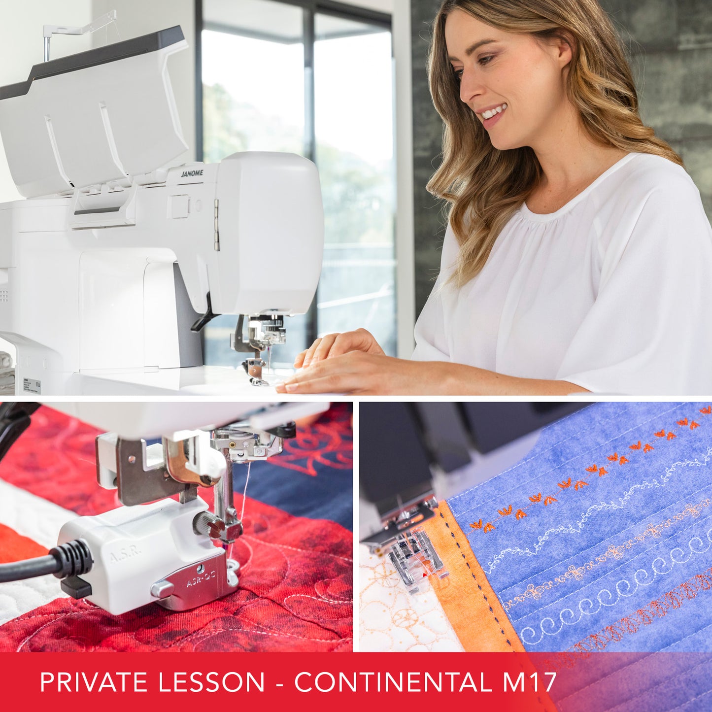 SMT-CM17 - Learn your Janome Continental M17 exclusive 1hr session