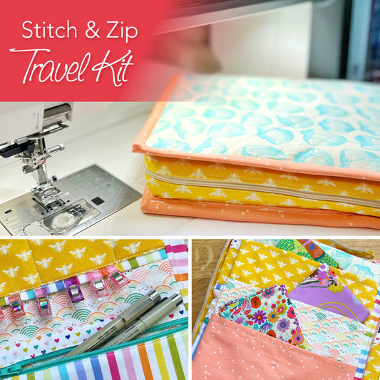 Stitch & Zip Travel Kit - In Person x 3 Sessions (SLC-MC4) Wednesday's October 2024