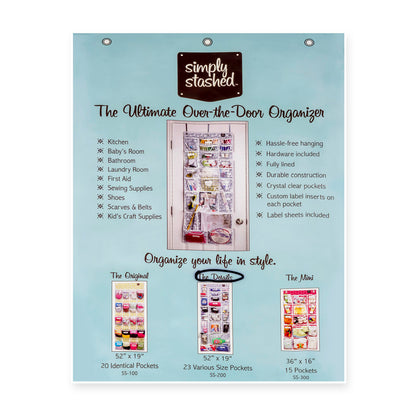 Simply Stashed Over-the-Door Organizer – 23 Pockets Stylish Storage, Wherever You Need It
